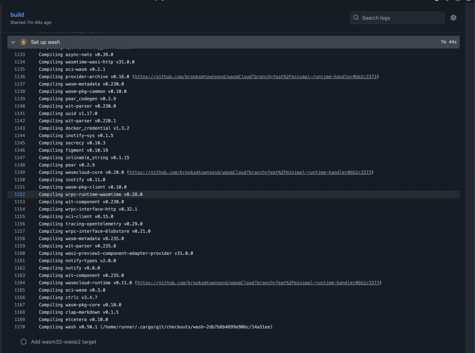 cargo compiling